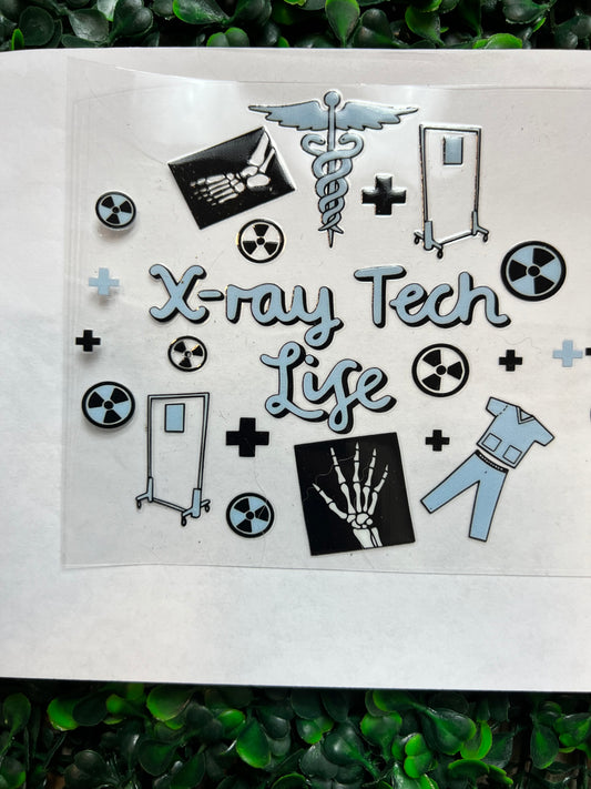 x-ray tech life decal