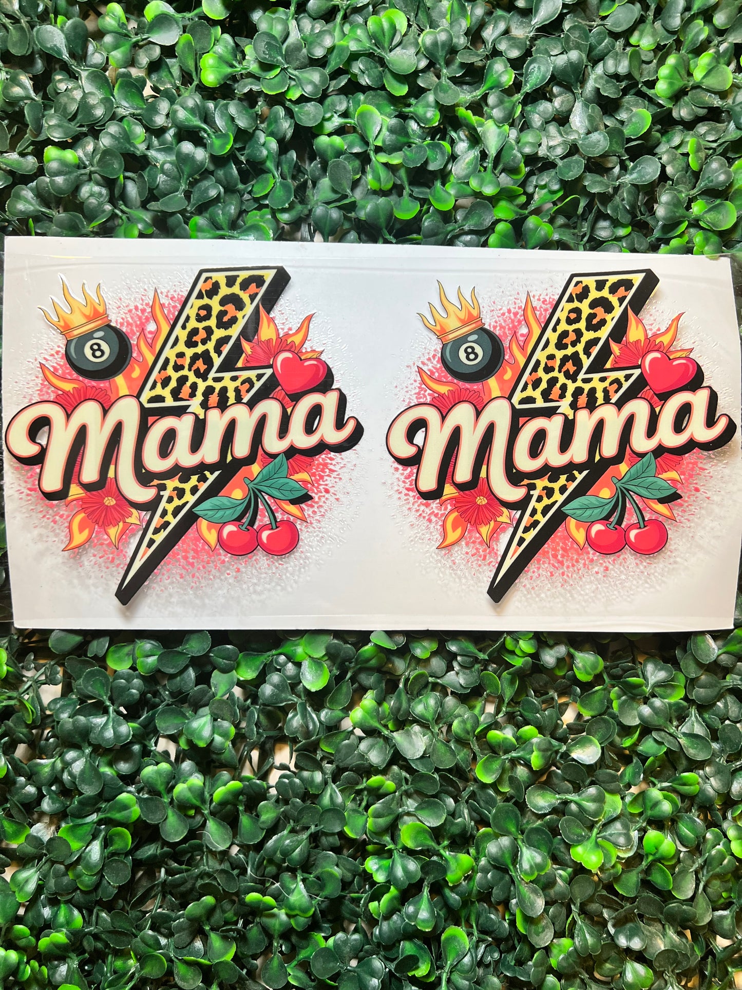 Mama cheetah lightning bolt cherries full wrap
