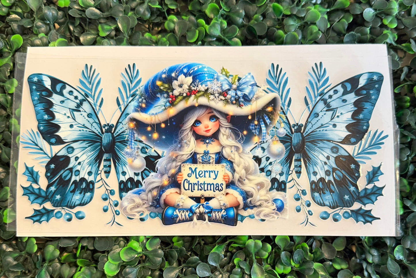 Christmas fairy blue