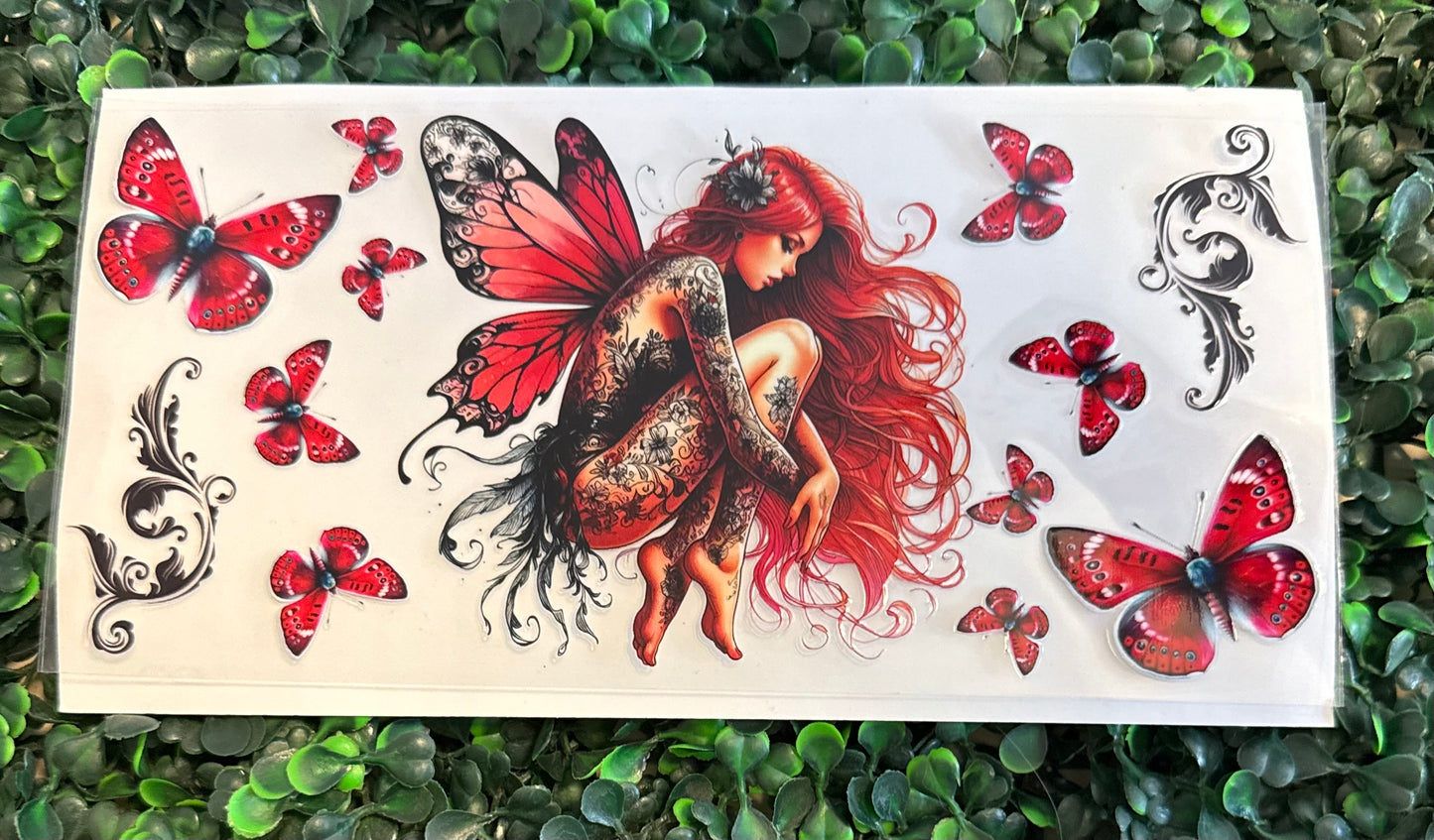 Red butterfly fairy