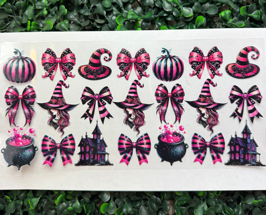 Witch Coquette Pumpkin bows halloween wrap