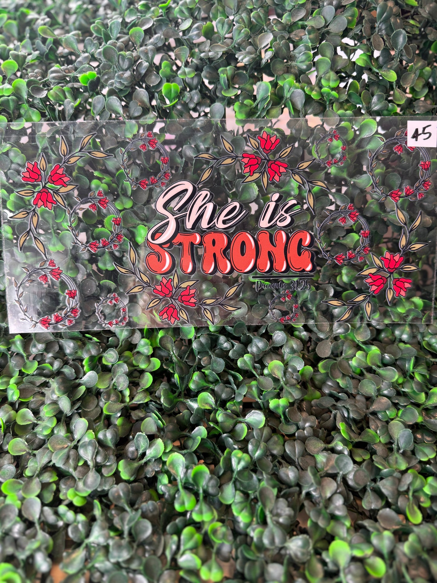 45 She is strong Decal