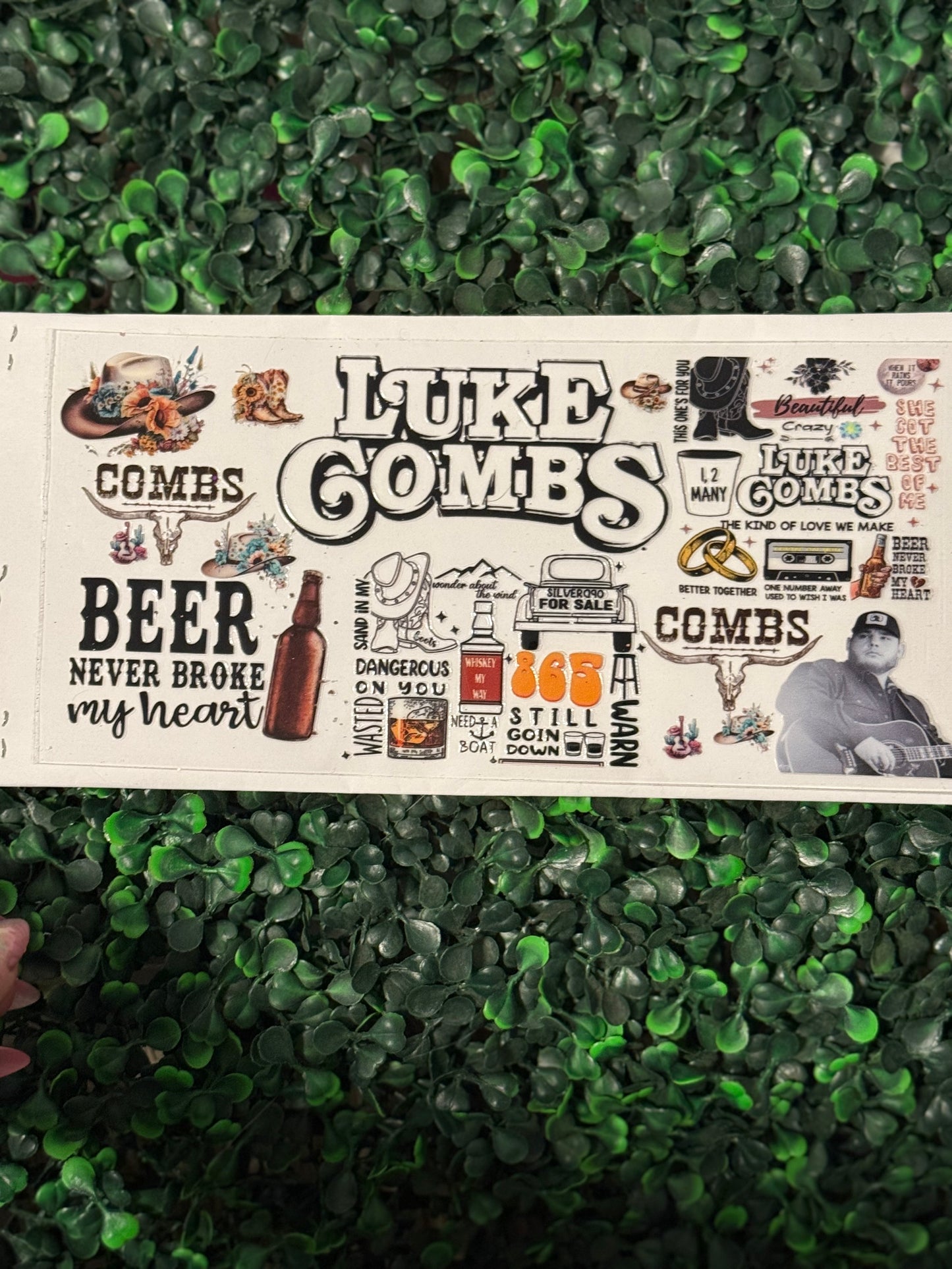 Luke combs country western Decal