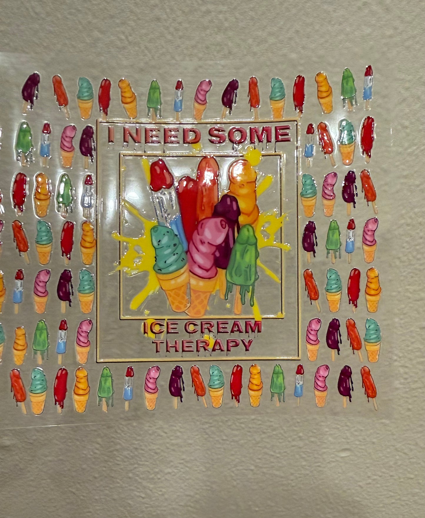 Richard ice cream therapy decal