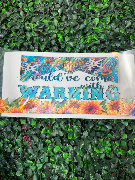 HOLOGRAPHIC Should’ve come with a warning wrap