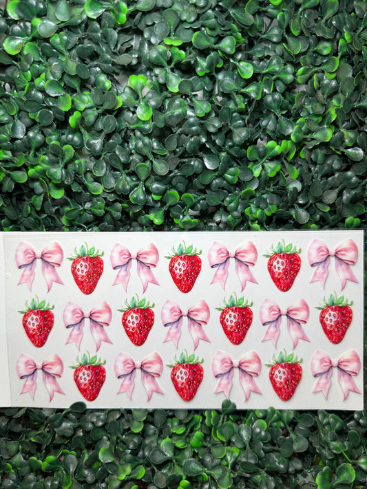 Coquette strawberry now Decal