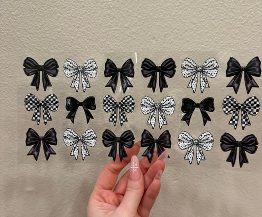 Black checkered bows 5
