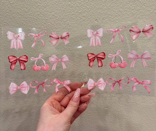 Pink bows cherry collagen