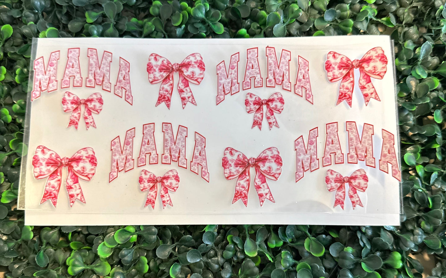 Pink floral mama with bows
