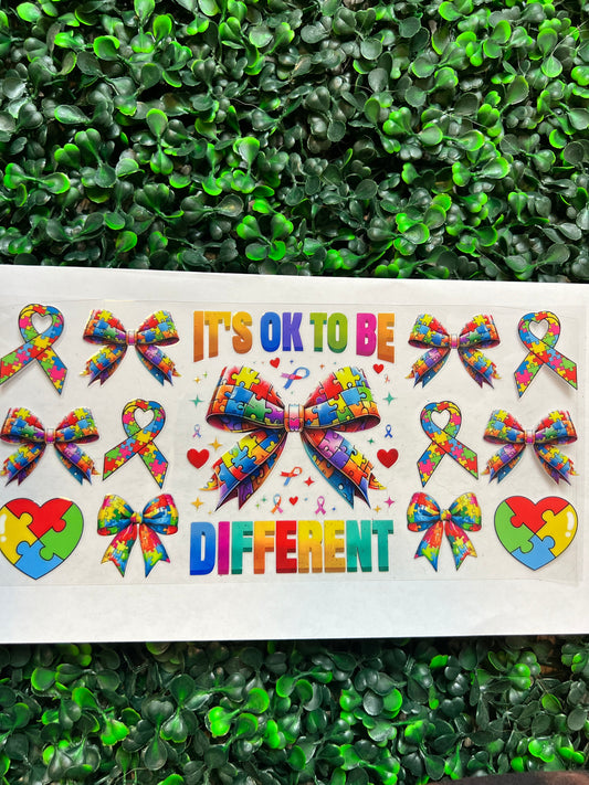 Autism it's ok to be different wrap