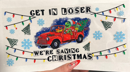Christmas grin car wrap
