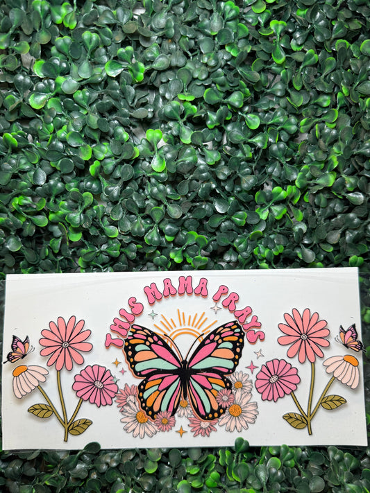 This mama prays butterfly religious wrap