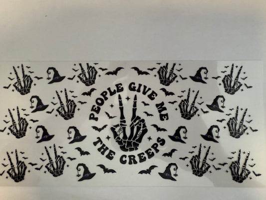 People give me the creeps Skelton hand