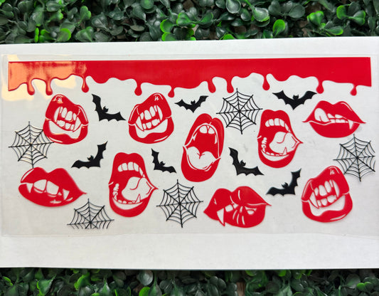 Blood Lips Bats Spiders web wrap