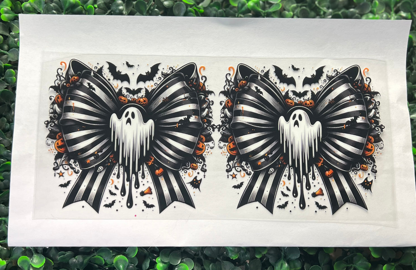 Giant ghost bow white black