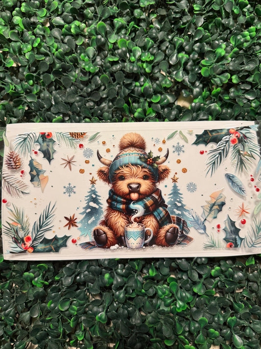 Christmas cow with coco and holly