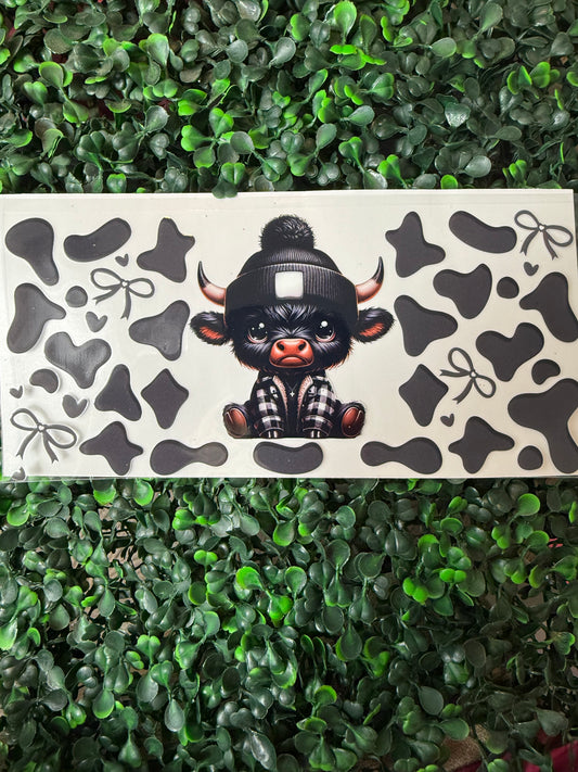 Highland cow bows wrap