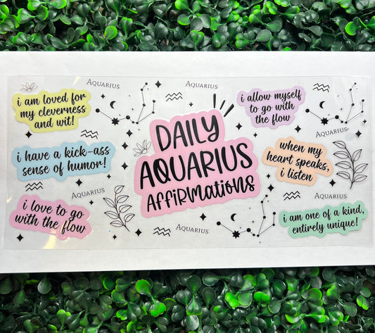 Aquarius affirmation wrap