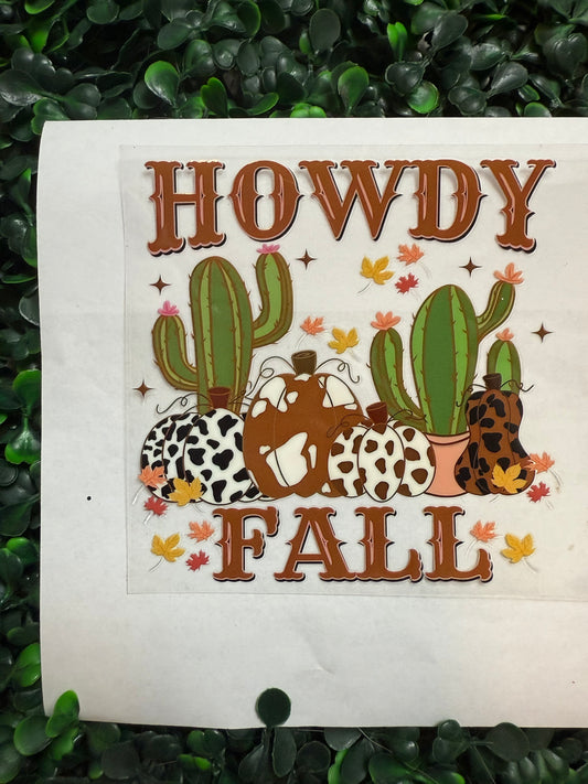 Howdy Fall decal