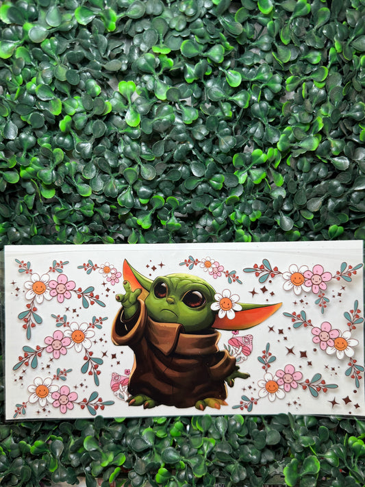 Yoda flowers Decal