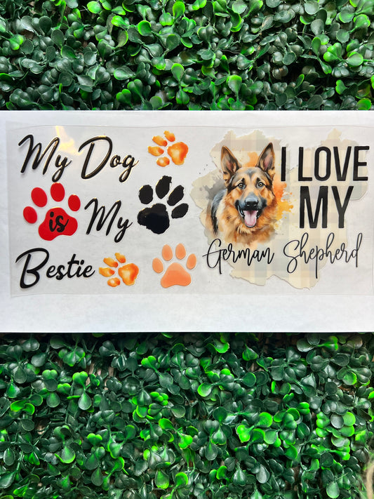 I love my German Shepard dog wrap