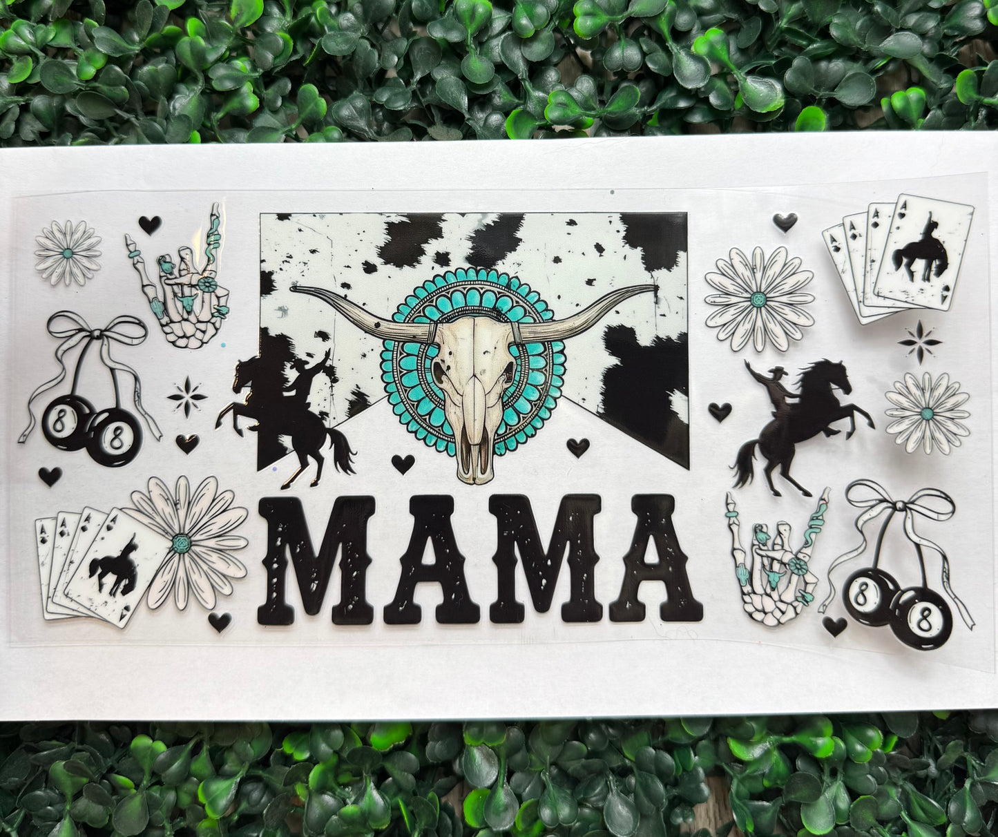 Skull western mama wrap
