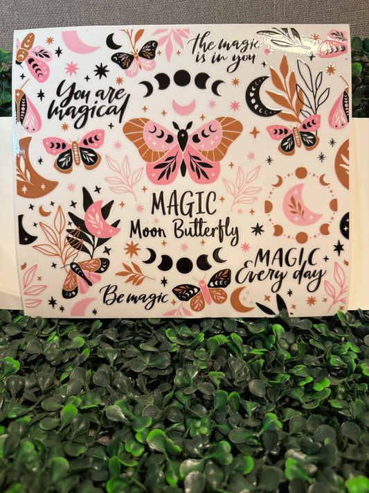 Magic moon butterfly butterflies sheet
