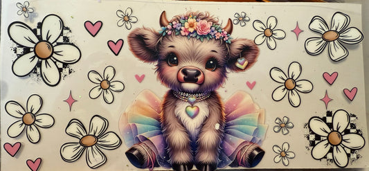 Highland flowers cow wrap