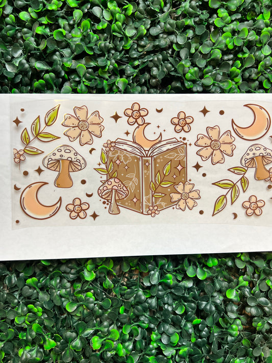 Boho books flowers moon wrap