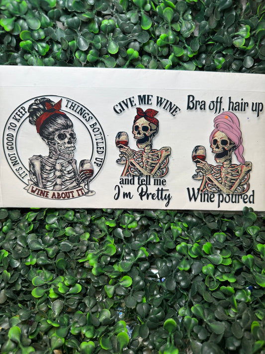 Sassy female skeletons wrap