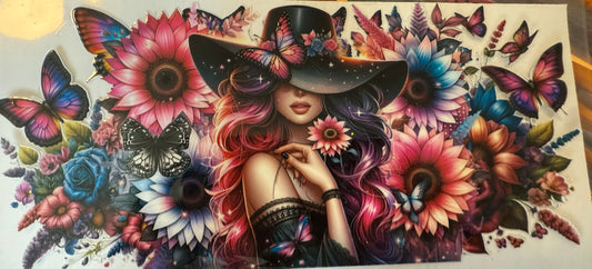 Boho flowers girl wrap