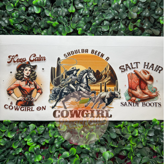 Shoulda been a cowgirl Western Decal