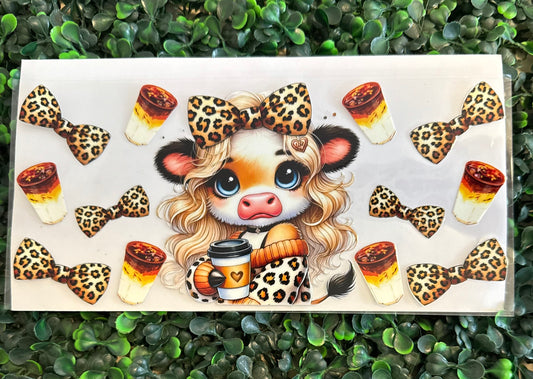 Coffee + cheetah cow