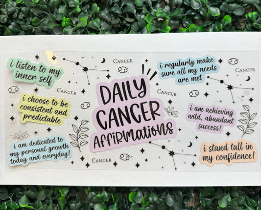 Cancer affirmations wrap