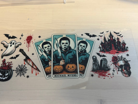 Michael pumpkin and knifes