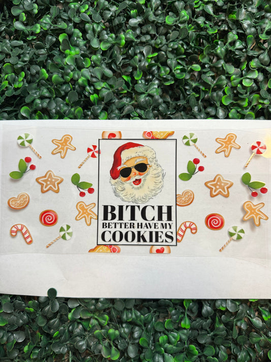 Santa cookie wrap