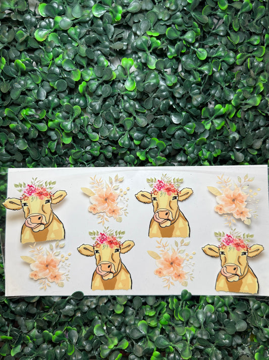 Cow flowers wrap