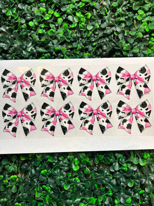 Cowprint bows wrap