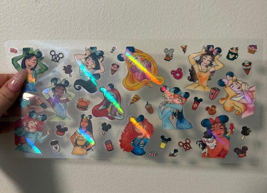 Holographic Disney princesses