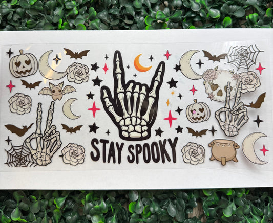 Stay spooky skull wrap