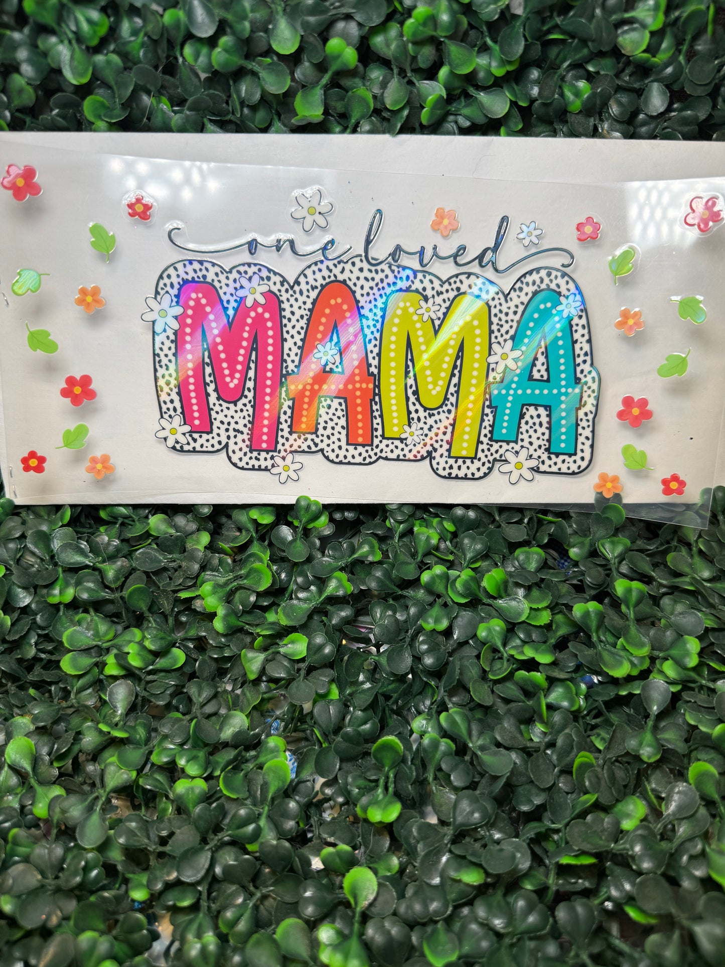 Holographic One loved mama wrap
