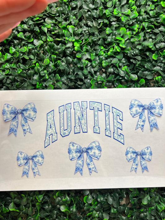 Auntie Flower Bow wrap