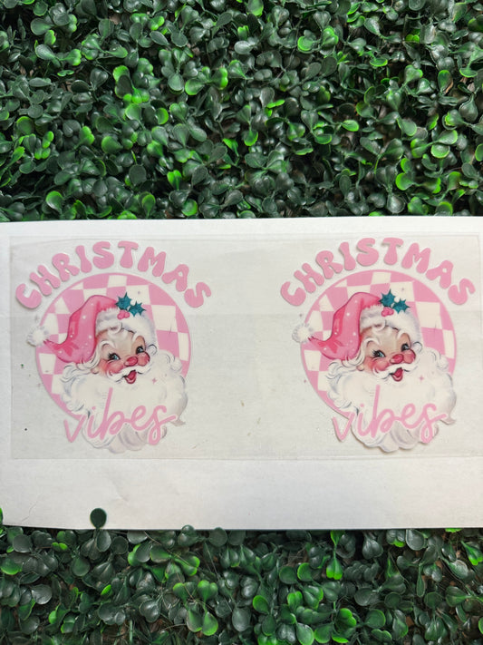 Pink Christmas vibes Santa wrap