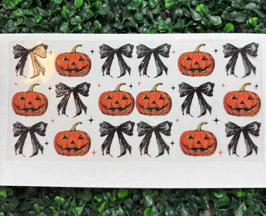 Pumpkin Bows Coquette Halloween wrap