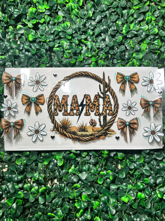 County mama with leather bows