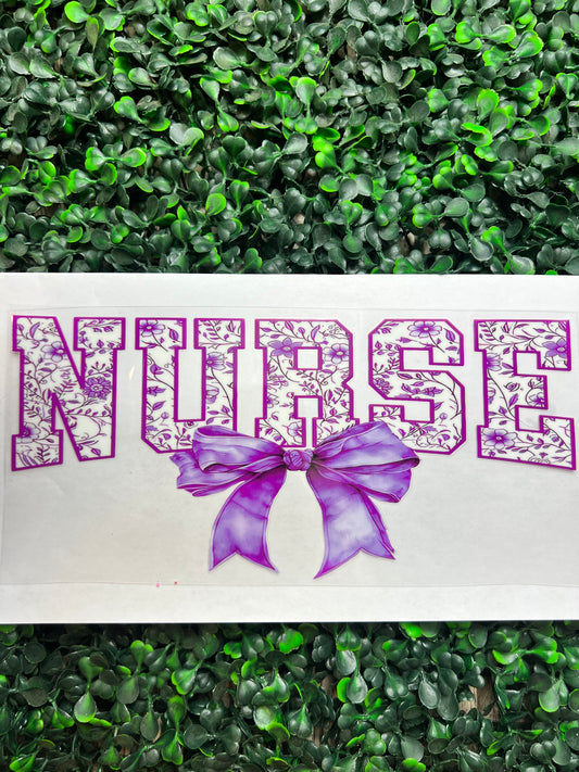 Nurse Bow Purple wrap