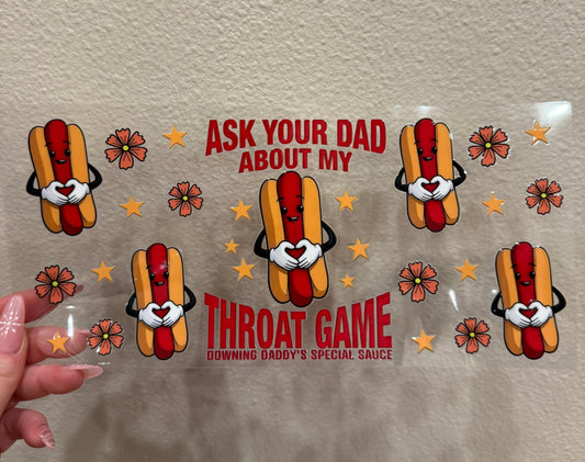 Hot dog ask your dad