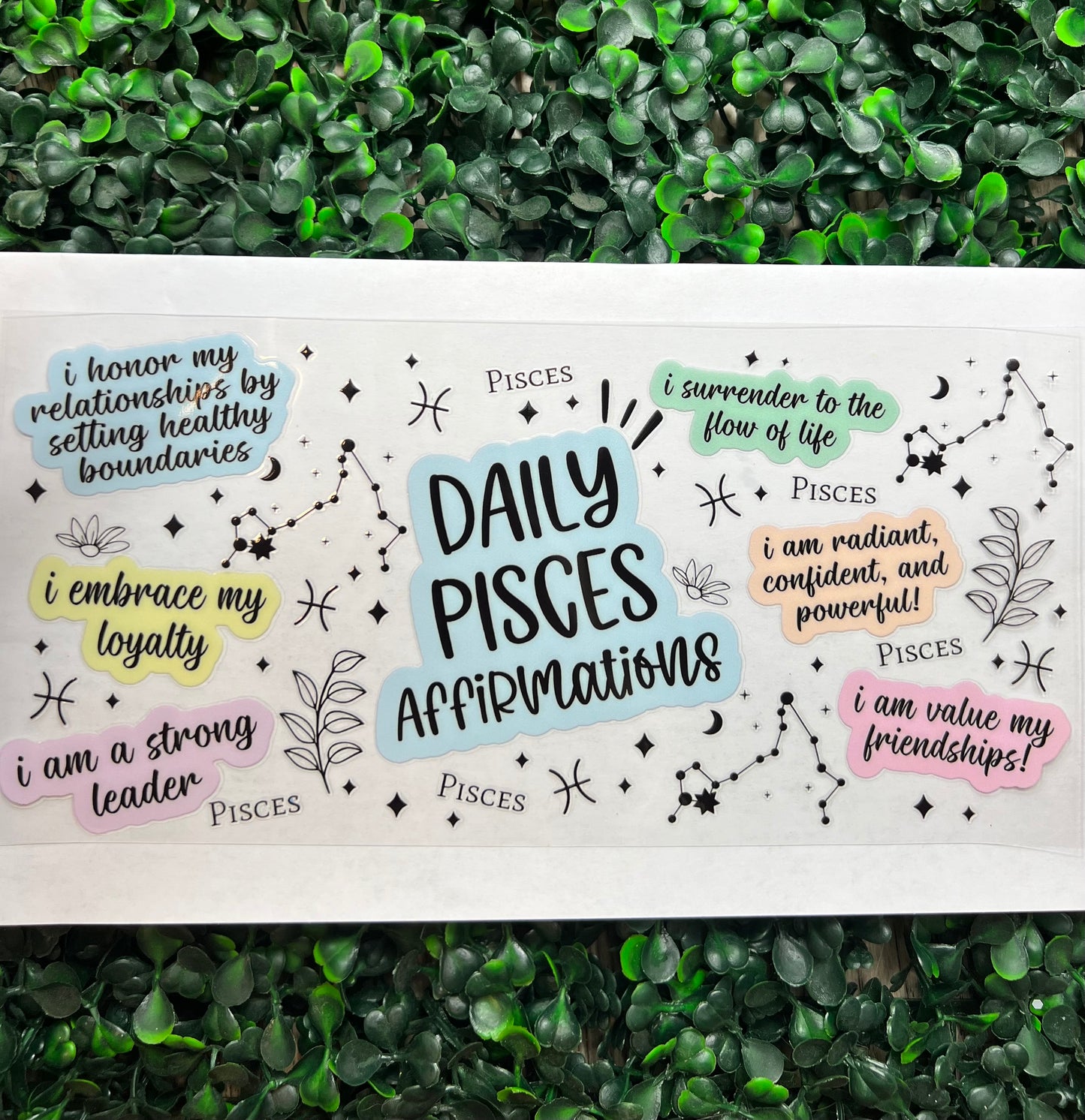 Pisces affirmation wrap