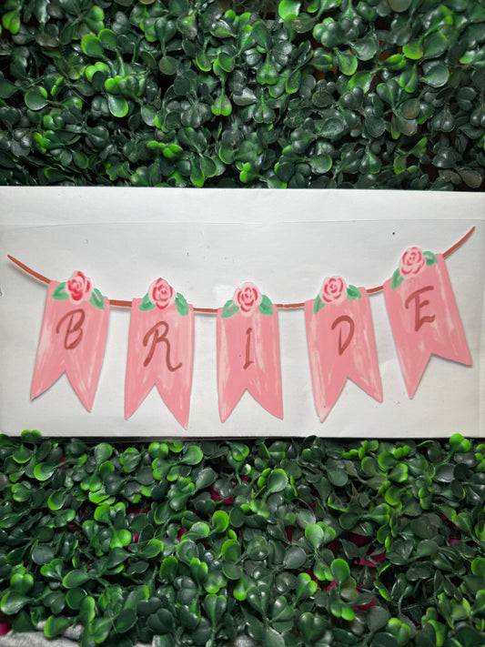 Bride Banner Decal