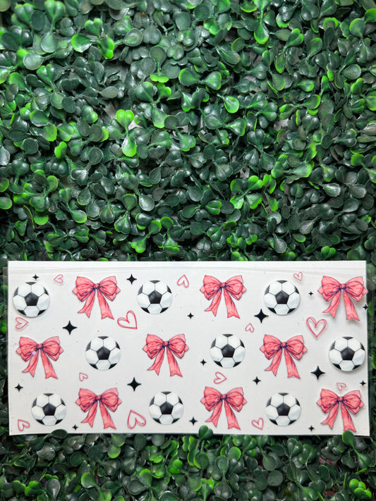 Soccer bows coquette wrap